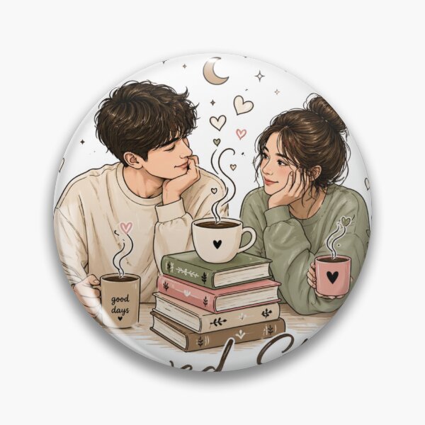 Item preview, Slow Mornings Brewed Stories T-Shirt | Coffee Lover Book Aesthetic Tee | Cozy Romantic Couple Shirt | Bookworm Gift Idea designed and sold by KDesignCrafts.
