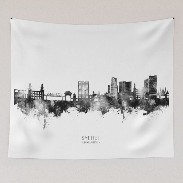 Item preview, Sylhet Bangladesh Skyline designed and sold by ArtPrints.