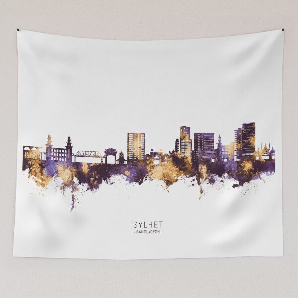Item preview, Sylhet Bangladesh Skyline designed and sold by ArtPrints.