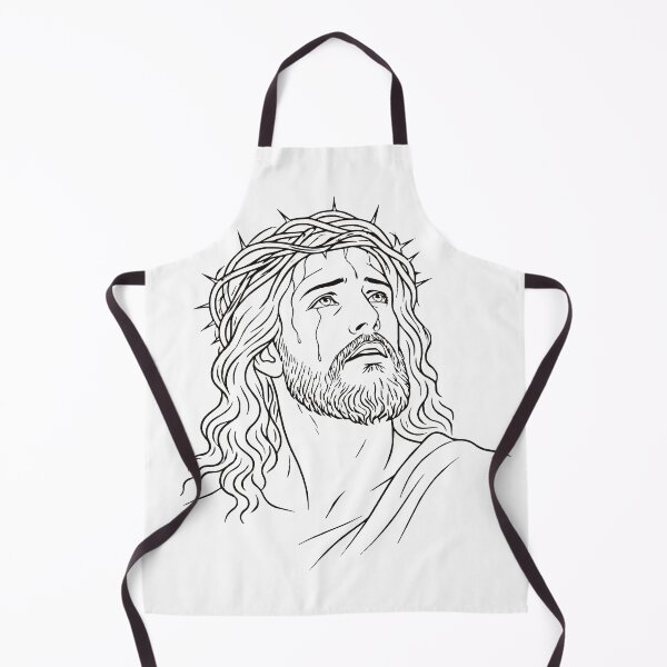 Item preview, Jesus Crown of Thorns Line Art designed and sold by IslaryCreation.