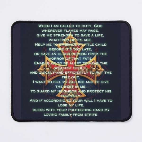 Item preview, Fireman's Prayer designed and sold by Mrs1101.