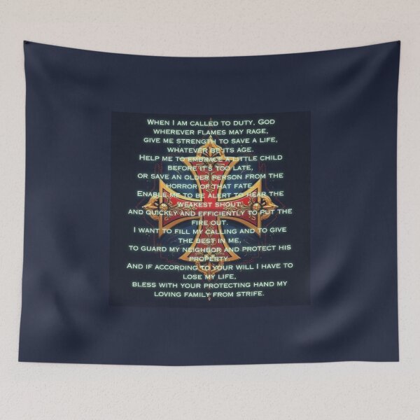 Item preview, Fireman's Prayer designed and sold by Mrs1101.