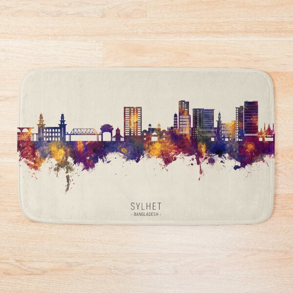 Item preview, Sylhet Bangladesh Skyline designed and sold by ArtPrints.