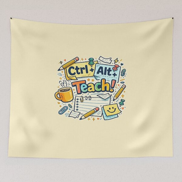 Item preview, Ctrl Alt Teach Funny Teacher Appreciation Week Classroom Design designed and sold by Bratak.