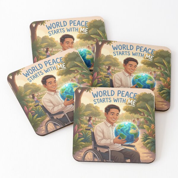 Item preview, AI Art - World Peace Starts with Me designed and sold by Whimsyful Designs.