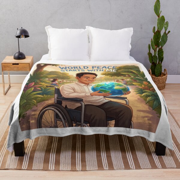 Item preview, AI Art - World Peace Starts with Me designed and sold by Whimsyful Designs.