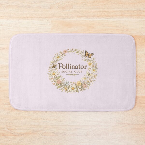 Item preview, Pollinator Social Club Vintage Cottagecore Garden Design designed and sold by Bratak.