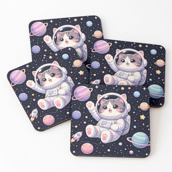 Item preview, Cute Astronaut Cat Aesthetic Space designed and sold by ghallen64.