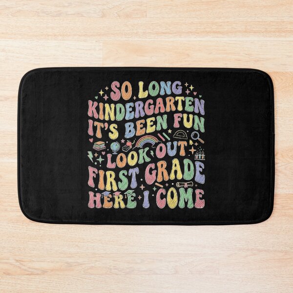 Item preview, Chalkboard Kindergarten Graduation First Grade Here I Come School T designed and sold by Im-Ara.