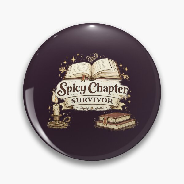 Item preview, Spicy Chapter Survivor Dark Academia Booktok Reader Design designed and sold by Bratak.
