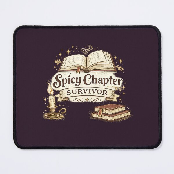 Item preview, Spicy Chapter Survivor Dark Academia Booktok Reader Design designed and sold by Bratak.