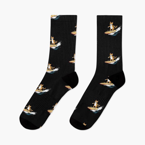 Item preview, Summer Surf Cat Orange Tabby Beach Wave Graphic Art designed and sold by artlife4.
