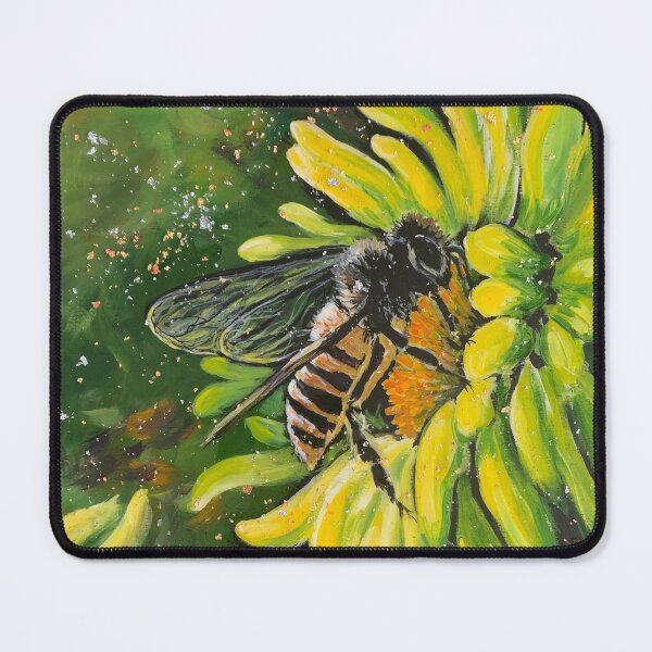 Item preview, Honeybee in flower nectar designed and sold by danielabahry.