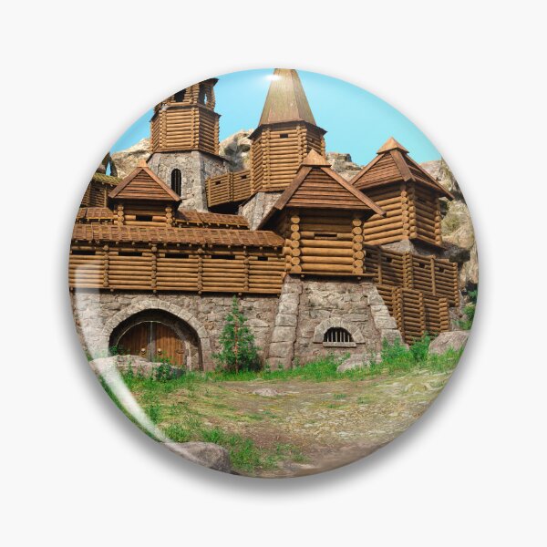 Item preview, Medieval Wooden Fortress Landscape designed and sold by Vac1.
