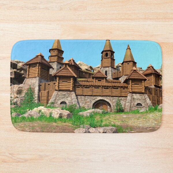 Item preview, Medieval Wooden Fortress Landscape designed and sold by Vac1.