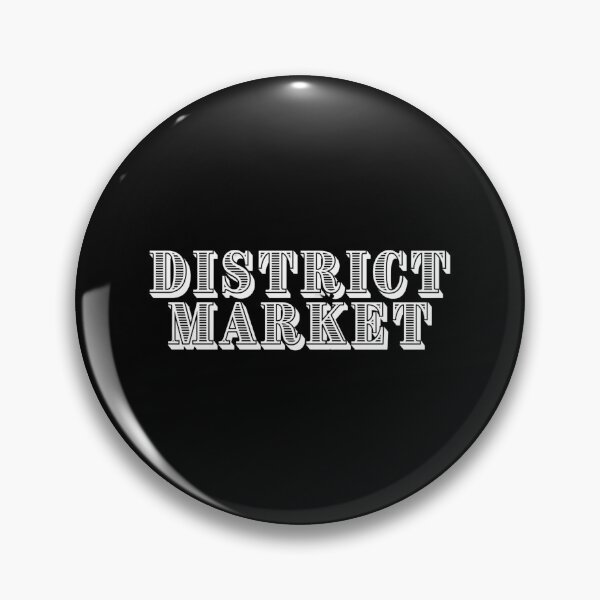 Item preview, DISTRICT MARKET - Minimalist Vintage Typography Logo [Black] designed and sold by districtmarket.