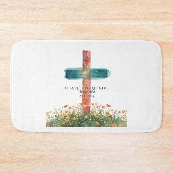 Item preview, Death Could Not Hold Him Cross – Acts 2:24 Christian Resurrection Design designed and sold by KelliesGrafix.
