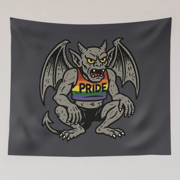 Item preview, Gay Pride Gargoyle designed and sold by Ghost on Toast.