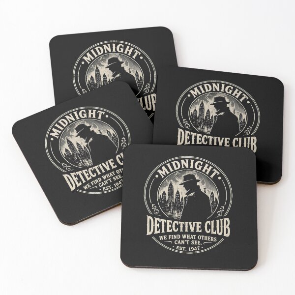 Item preview, Midnight Detective Club Vintage Noir T-Shirt – 1940s Pulp Fiction Private Eye Aesthetic designed and sold by Art Dila Studio.