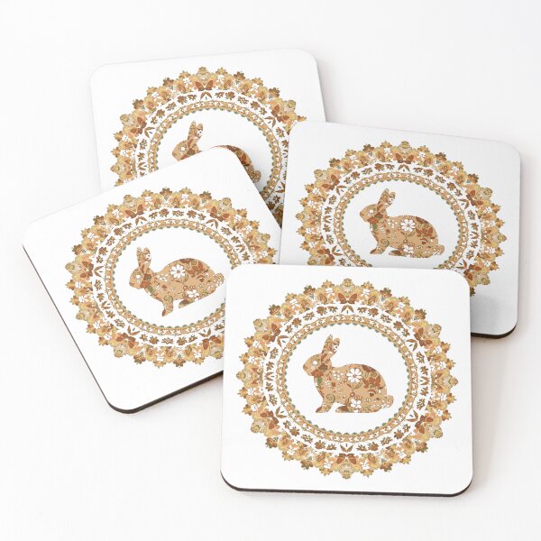 Item preview, Floral Easter Bunny Mandala – Vintage Spring Rabbit Design designed and sold by KelliesGrafix.