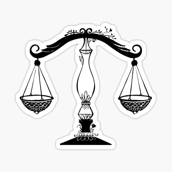 Libra Zodiac Sign Sticker