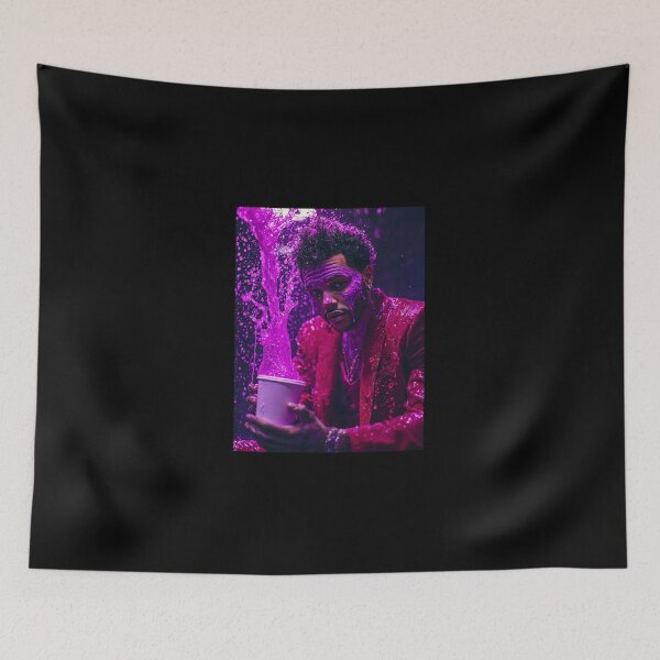 Item preview, The Weeknd Purple Drip Art Print designed and sold by WockWave.