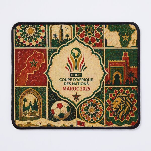 Item preview, AFCON 2025 Morocco – Moroccan Mosaic Football Design designed and sold by hlldz.