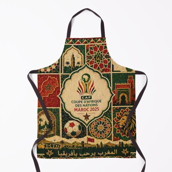 Item preview, AFCON 2025 Morocco – Moroccan Mosaic Football Design designed and sold by hlldz.