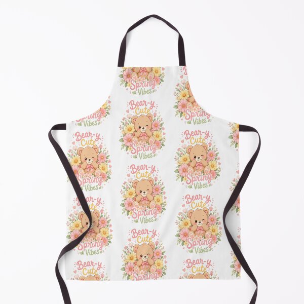 Item preview, Cute Spring Teddy Bear Design | Kawaii Floral Illustration | Women, Kids & Animal Lovers designed and sold by InspiredCreatives.