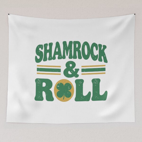 Item preview, Retro Shamrock & Roll St Patrick’s Design designed and sold by KelliesGrafix.