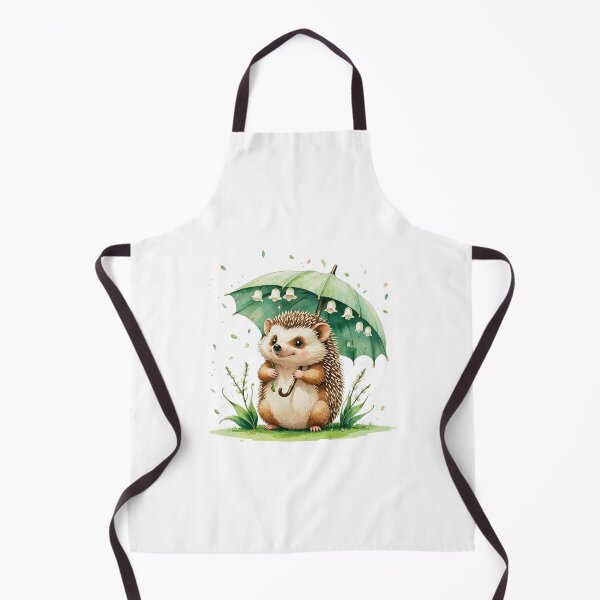 Item preview, Cute Hedgehog with Lily of the Valley May Birth Month Art designed and sold by AQUILAKREO.