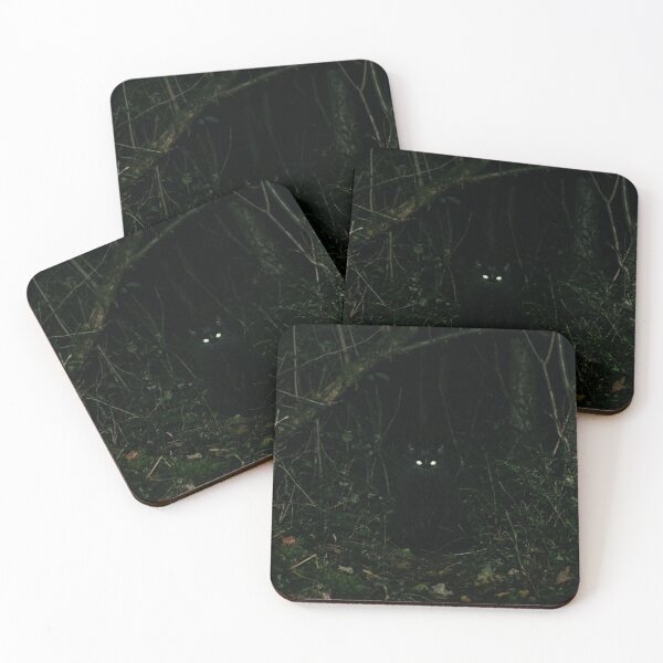 Item preview, Long-haired black cat in the dark designed and sold by Malisa345.