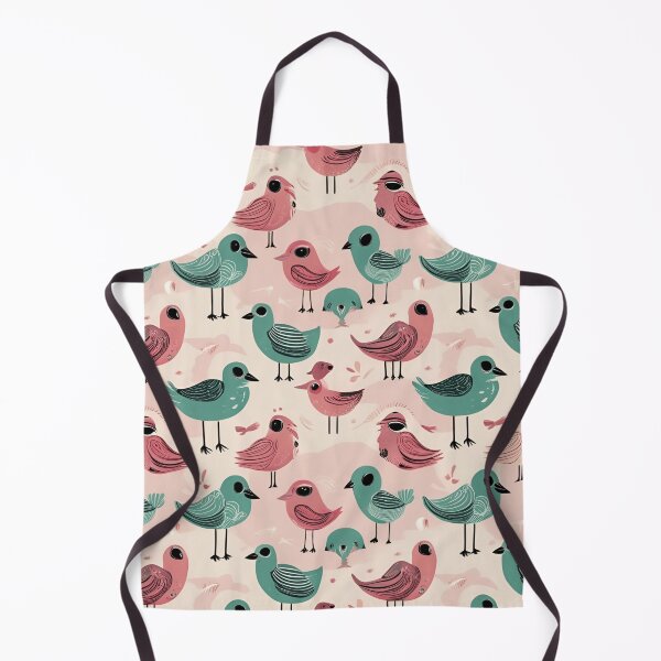 Item preview, Curious Bird Pattern in Pink and Turquoise designed and sold by LIF3 IS A DREAM.