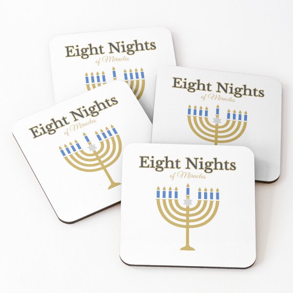 Item preview, Eight Nights of Miracles Hanukkah Design designed and sold by KelliesGrafix.