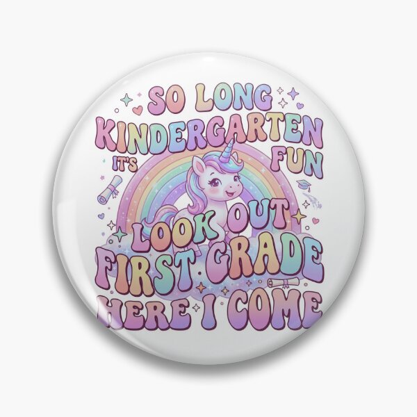 Item preview, Unicorn Kindergarten Graduation First Grade Here I Come Girl designed and sold by Im-Ara.