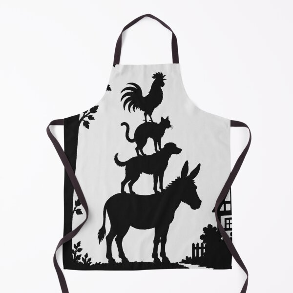 Item preview, The Bremen Town Musicians in silhouette designed and sold by Steffani Lehmann.