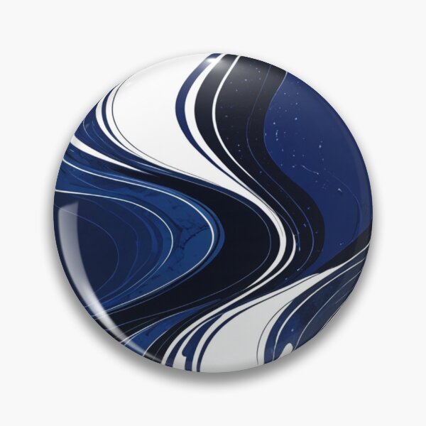 Item preview, Minimalist Midnight Blue and Silver Wave designed and sold by Quotable Gear.