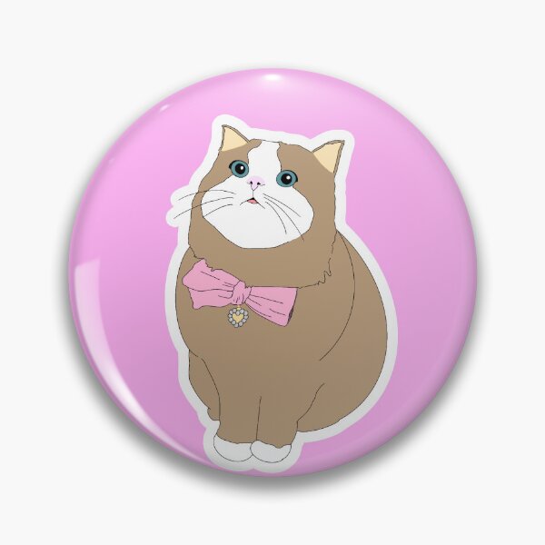 Item preview, mocha cat with pink ribbon designed and sold by sara747.