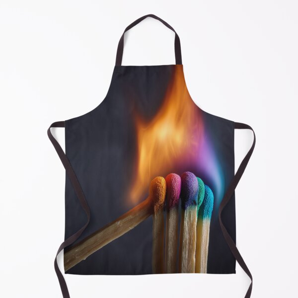 Item preview, Colorful Rainbow Match Flame – Vibrant Multicolor Fire Minimalist Design 2 designed and sold by WordPlayStudio.