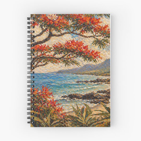 Item preview, Flamboyant Tree Reunion Island ocean - La Reunion Lovers designed and sold by artyfartypants.