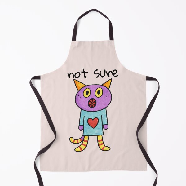 Item preview, Not Sure Cute Anxiety Cat designed and sold by SoftBeing.