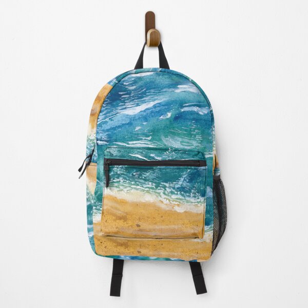 Item preview, Turquoise Tides & Golden Sands - Original Art designed and sold by Cass Harker Studio.