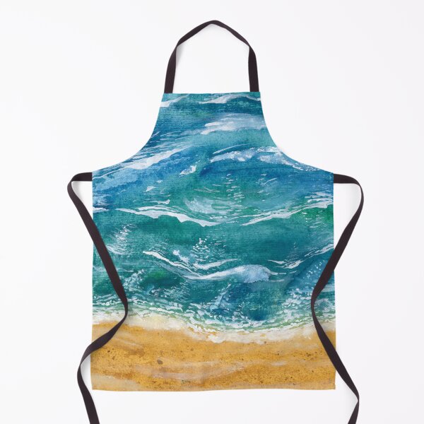 Item preview, Turquoise Tides & Golden Sands - Original Art designed and sold by Cass Harker Studio.