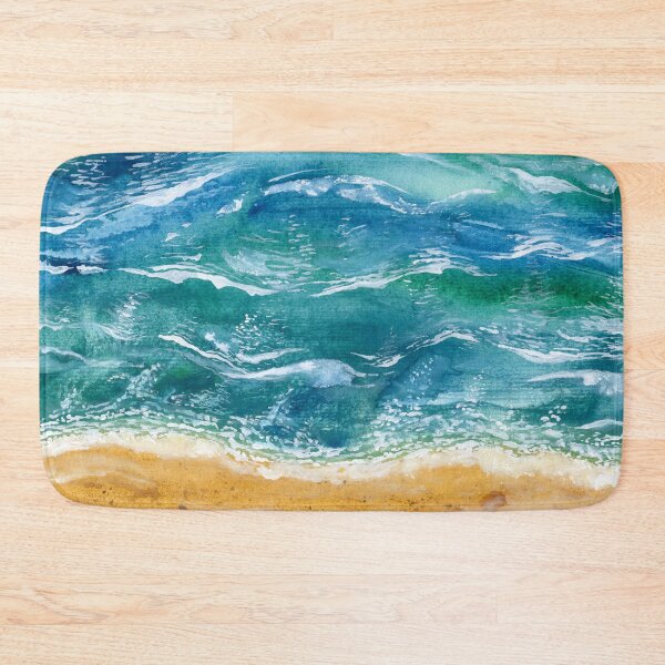 Item preview, Turquoise Tides & Golden Sands - Original Art designed and sold by Cass Harker Studio.
