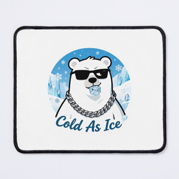 Item preview, Cold Polar Bear Aesthetic Sticker Cold As Ice 2 designed and sold by HealthyEnvy.