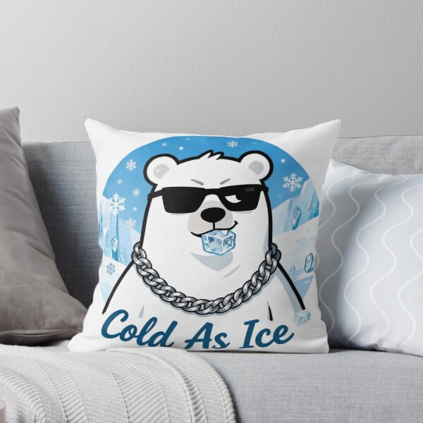 Item preview, Cold Polar Bear Aesthetic Sticker Cold As Ice 2 designed and sold by HealthyEnvy.