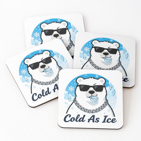 Item preview, Cold Polar Bear Aesthetic Sticker Cold As Ice designed and sold by HealthyEnvy.