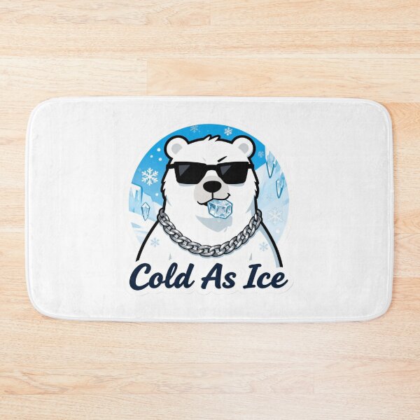 Item preview, Cold Polar Bear Aesthetic Sticker Cold As Ice designed and sold by HealthyEnvy.