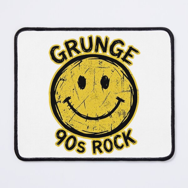 Item preview, Grunge Smiley 90s Rock – Vintage Distressed Alternative designed and sold by PLUSHIWORLDtm.