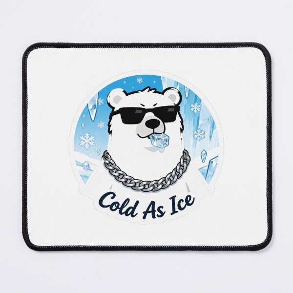 Item preview, Cold Polar Bear Aesthetic Sticker Cold As Ice 3 designed and sold by HealthyEnvy.